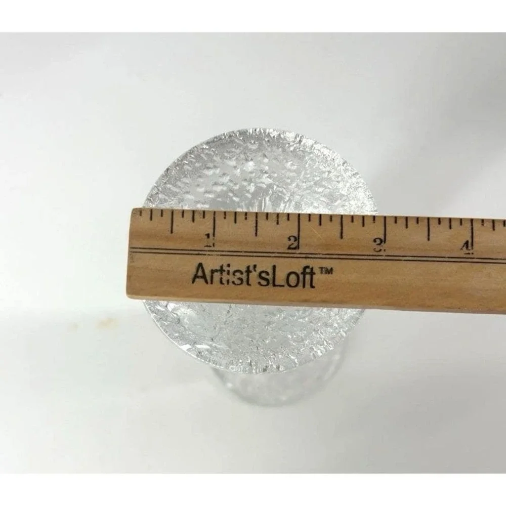 Iittala Timo Sarpaneva FESTIVO 6 Ring Candleholders Scandinavian Glass Signed TS